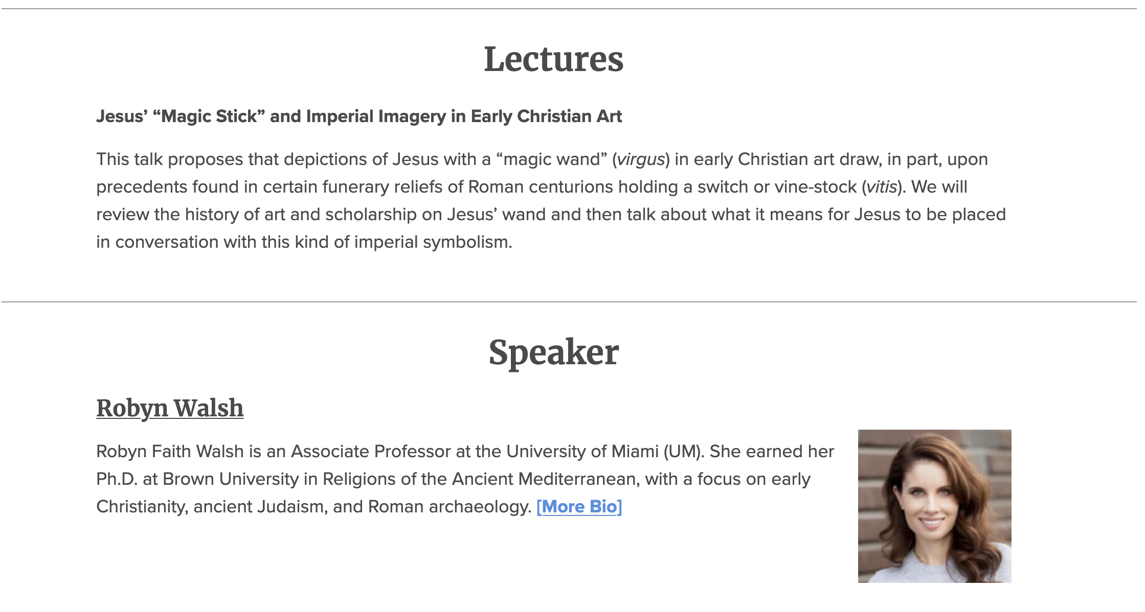 BAS Scholars Series Talk: Jesus’ “Magic Stick” and Imperial Imagery in Early Christian Art