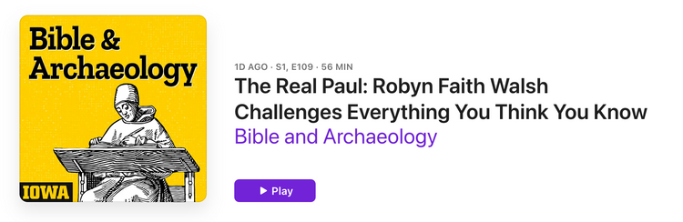 Talking "The Real Paul" on the Bible and Archaeology Podcast